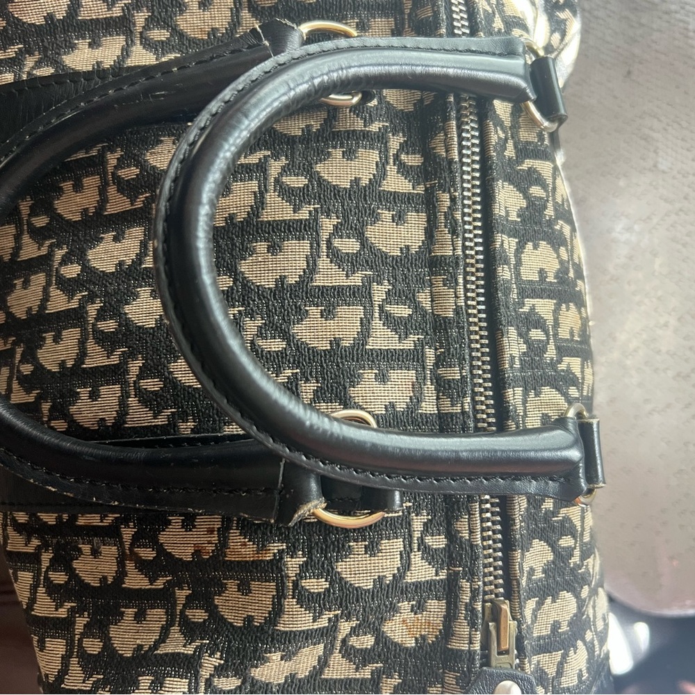 Original and Beautiful DIOR BOWLING CLOTH HANDBAG